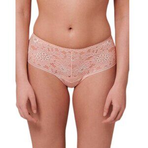 SIMONE PERELE Ballet Pink Festive Floral Lace Boyshorts